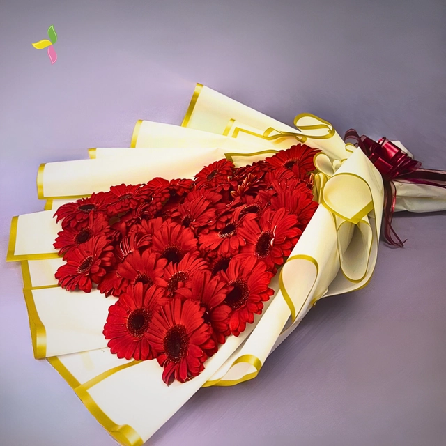 Ramo corazón de 36 Gerberas