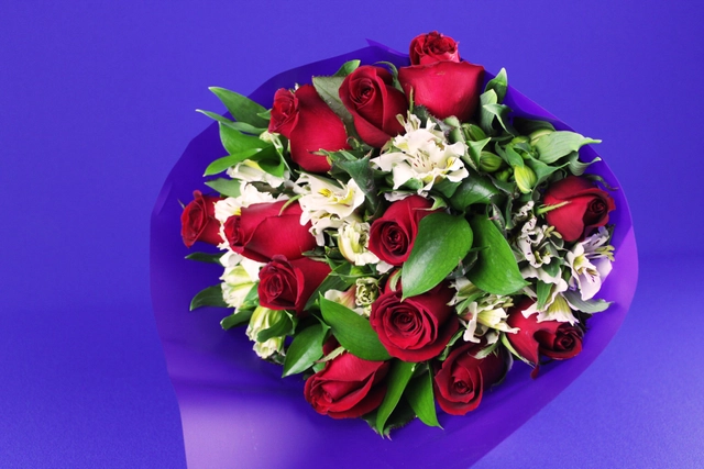 Bouquet 12 Rosas Rojas