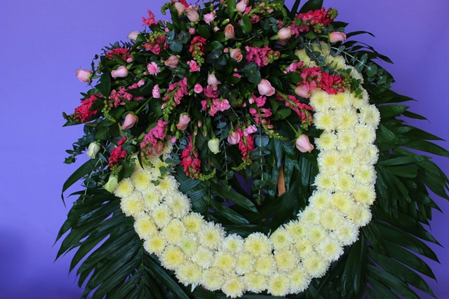 Corona Fúnebre Rosa