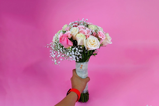 Ramo de Novia con Mini Rosas