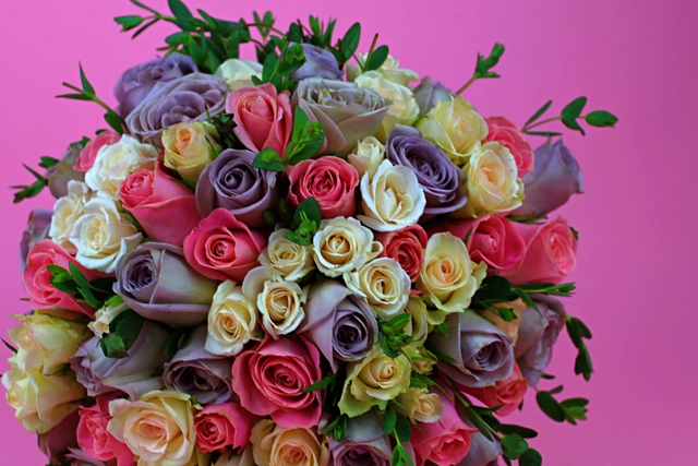 Ramo de Novia con 50 Rosas Pastel