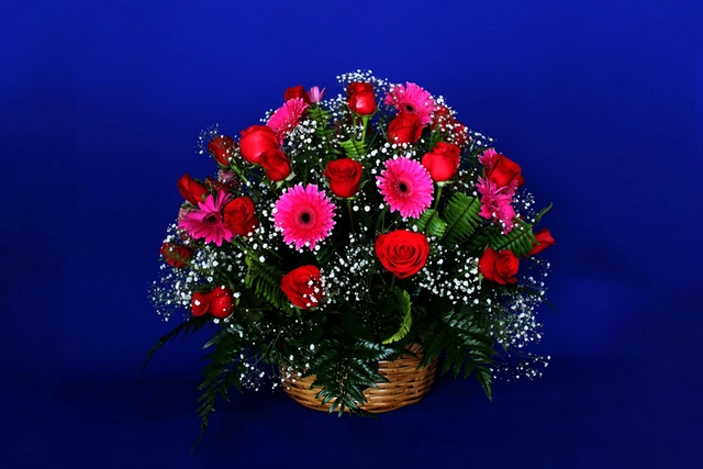 Canasta 30 Rosas Rojas