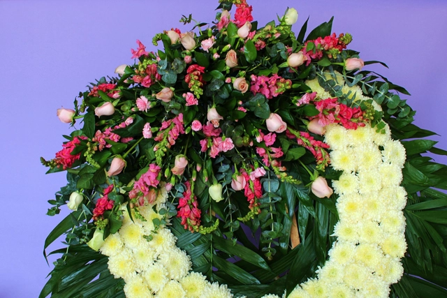 Corona Fúnebre Rosa