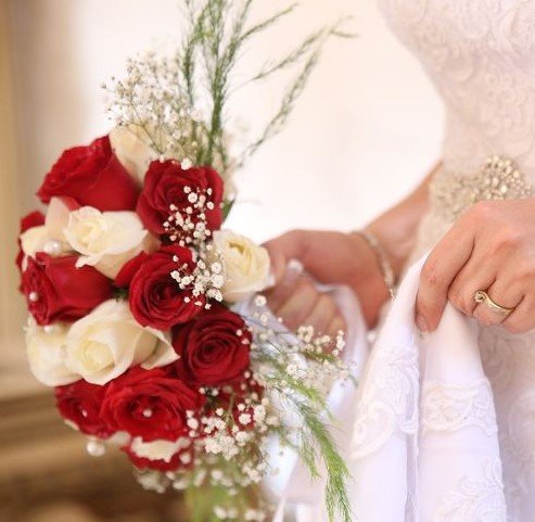 Ramos de Novia, Rosa Roja y Blanca